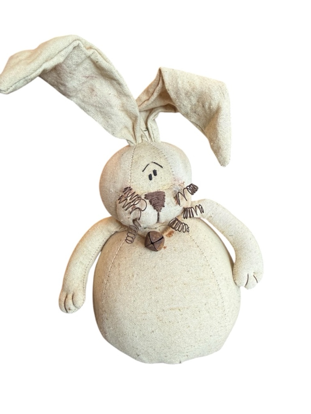 Neutral Beige Linen Bunny Decor - Home Holiday Accent